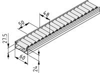 0.0.670.87 Roller Conveyor St 60x24 D15
