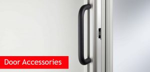 Handles and locks for aluminium profiles and panels